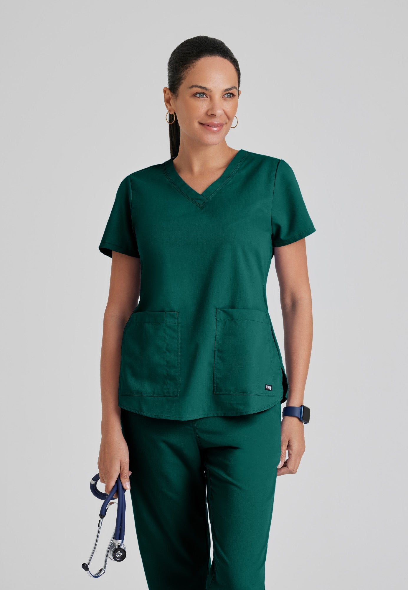 Aubrey Top - Hunter Green - Grey's Anatomy Scrubs